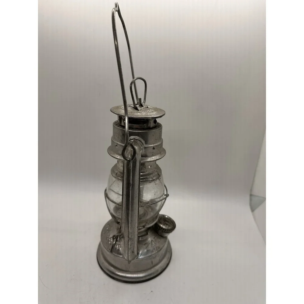Vintage Swallow Brand Kerosene Lantern Metal Oil Lamp Clear Glass